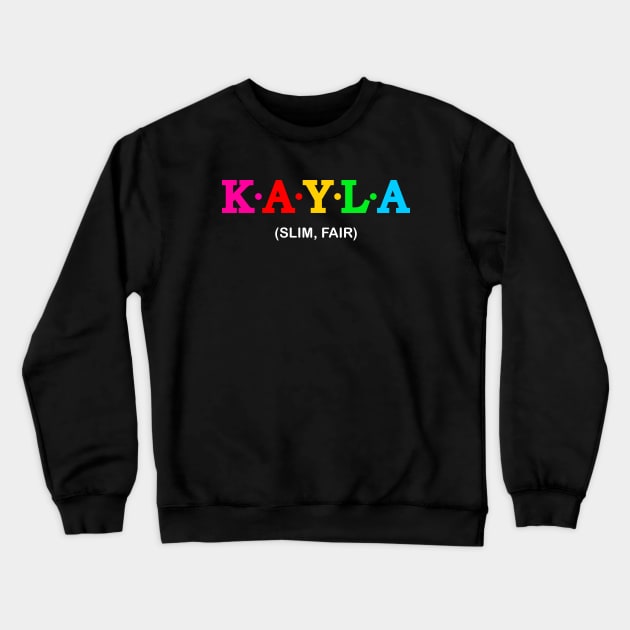 Kayla - Slim, Fair. Crewneck Sweatshirt by Koolstudio